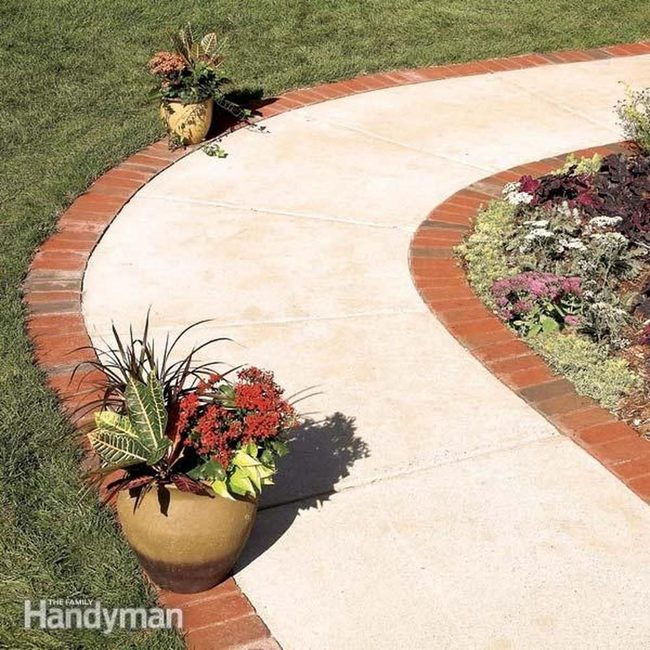Red Brick Garden Pathway