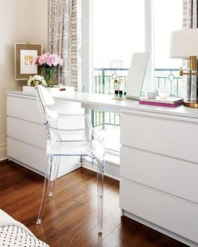 White Workspace With Natural Light