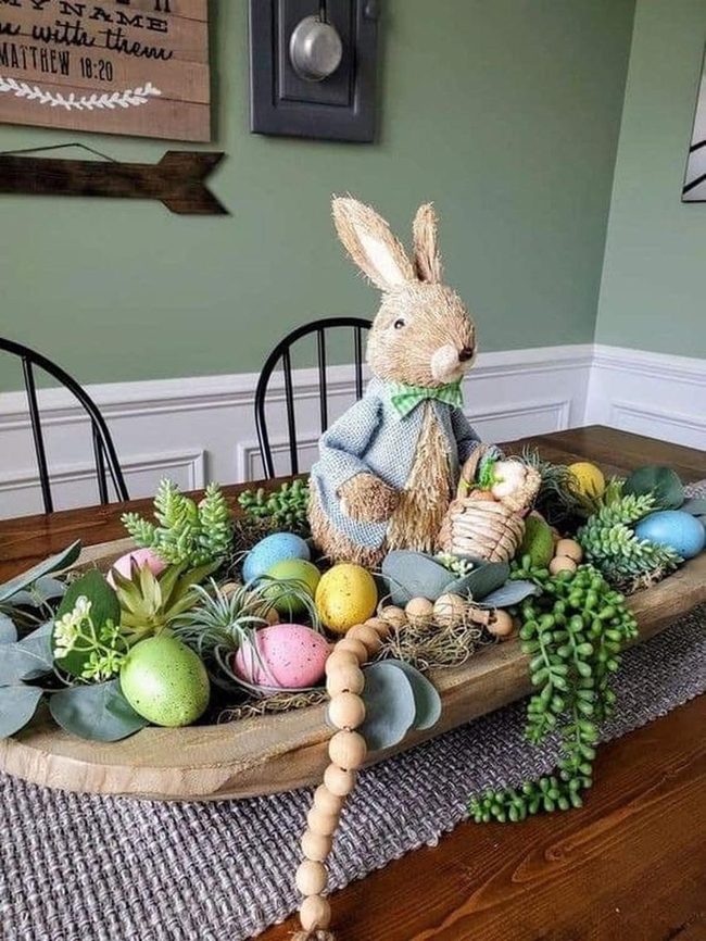 Dough Bowl Easter Centerpiece