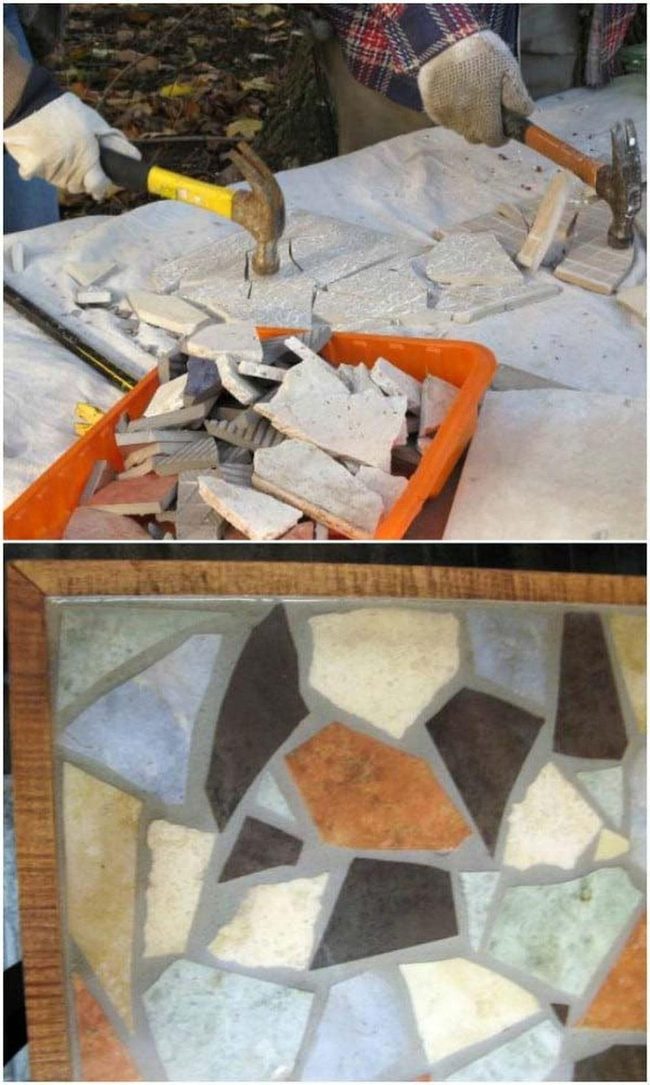 Stone Tile Mosaic Patio