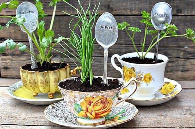 Stamped Spoon Plant Markers