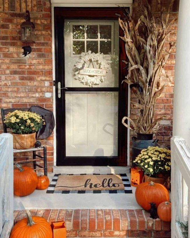 Pumpkin Cluster Autumn Welcome