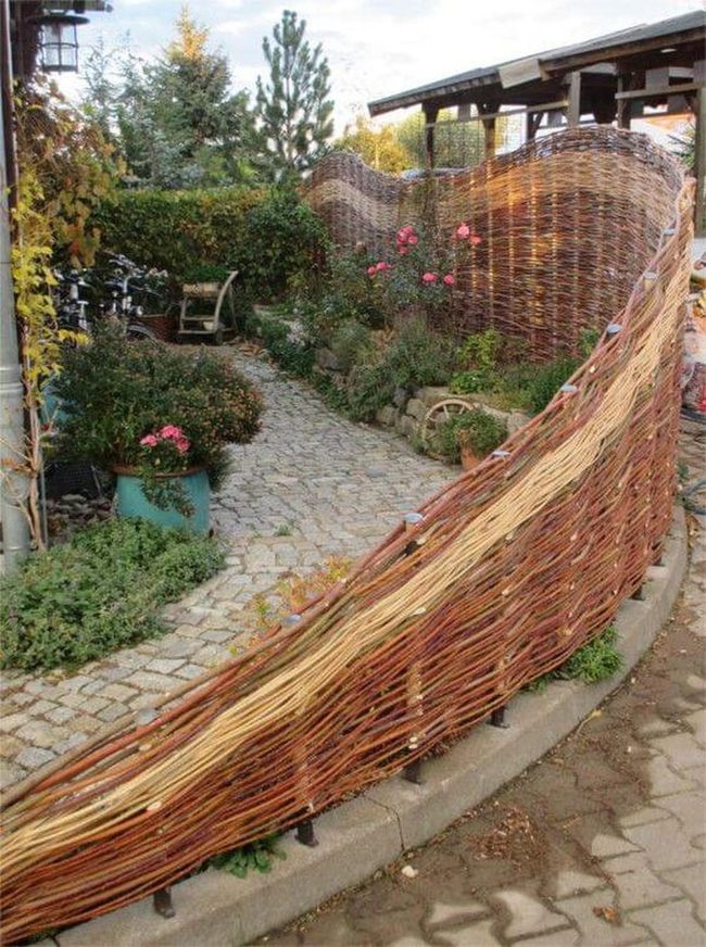 Woven Wood Garden Screens