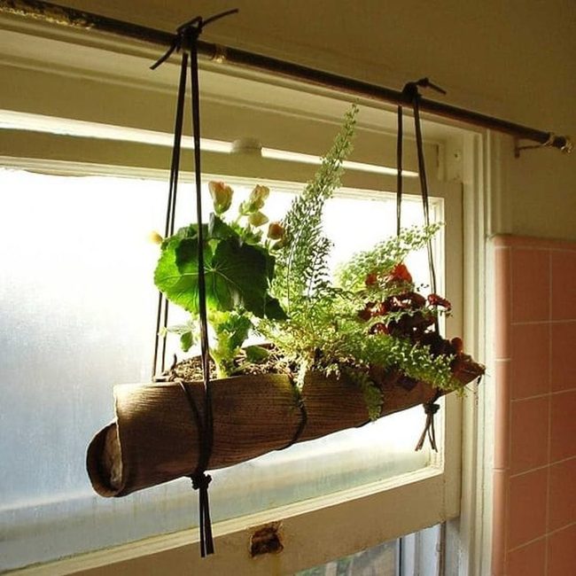 Dried Palm Leaf Planters