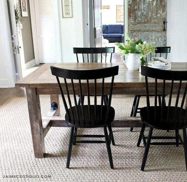 Faux Barn Wood Table