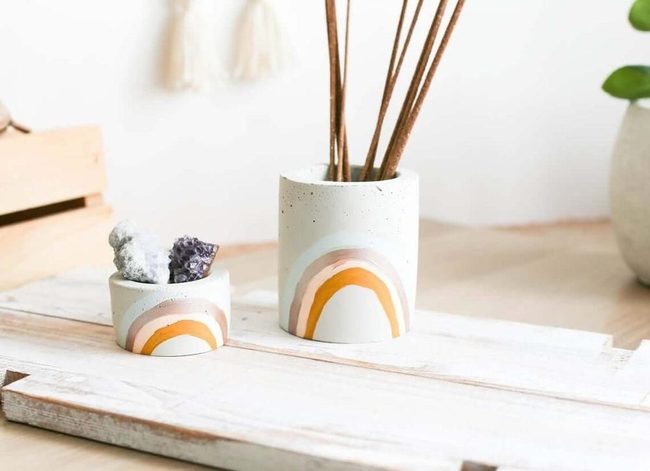 Rose Gold Meets Soft Blue Storage