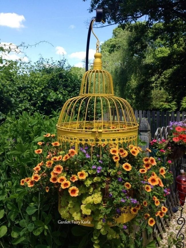 Floral Metal Birdcages