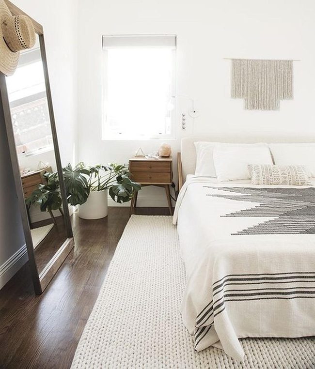 White Walls, Dark Wood Floors