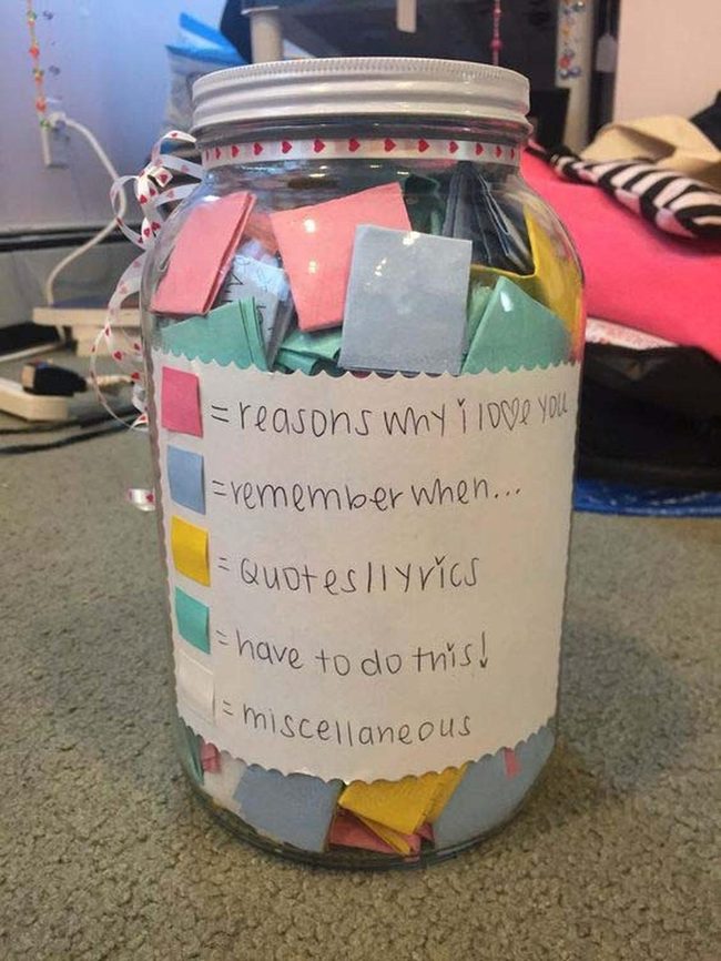 Colorful Messages Jar Overflowing