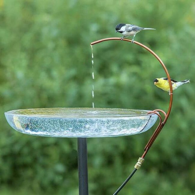 Polished Metal Garden Water Feature
