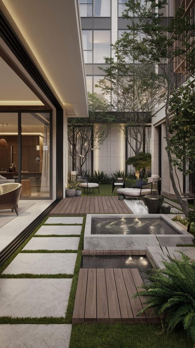 Glass Doors Connect Inside Outside
