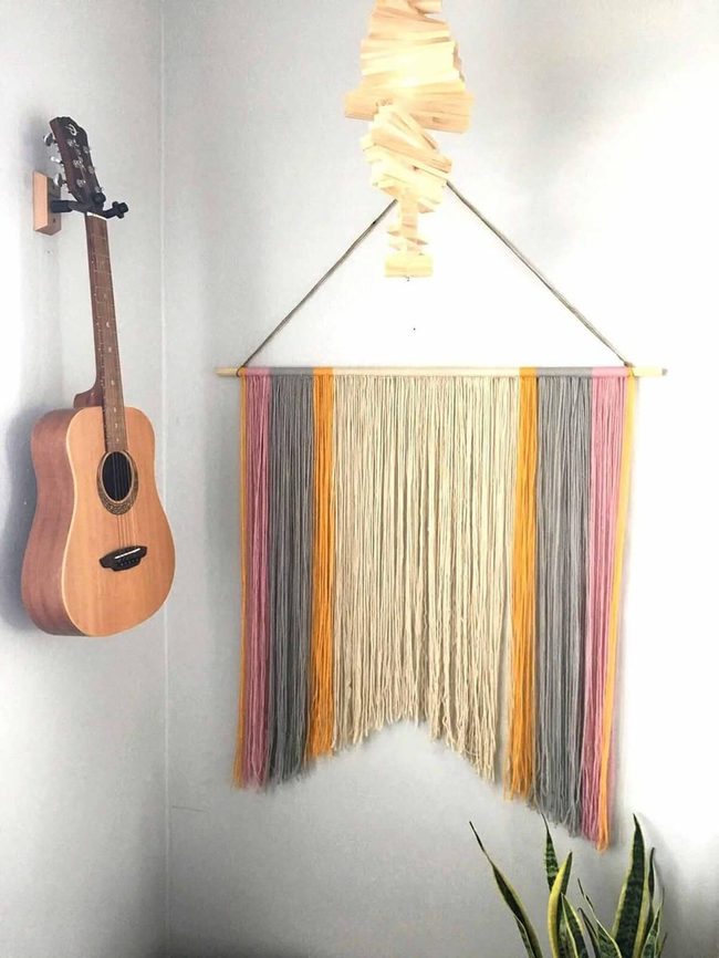 Multicolor Yarn Wall Hanging