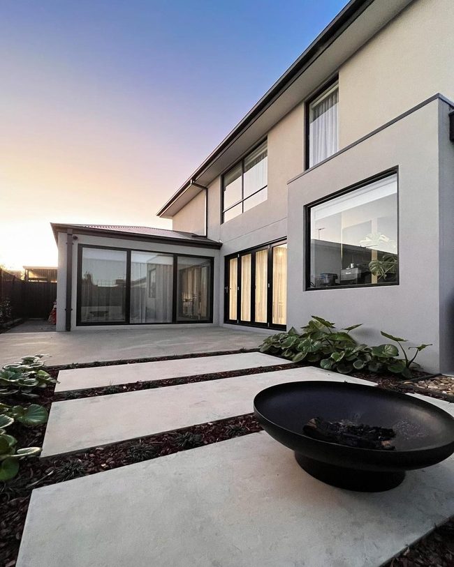 Concrete Firepit Gathering Space