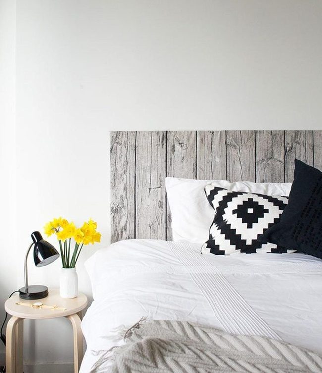 Yellow Flowers Against Neutral Bedroom