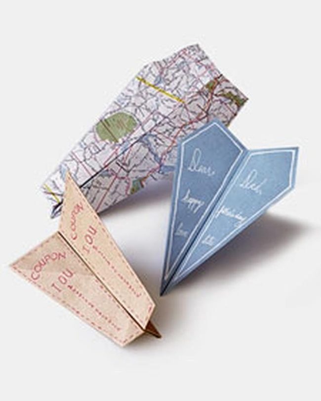 Recycled Paper Planes Taking Flight