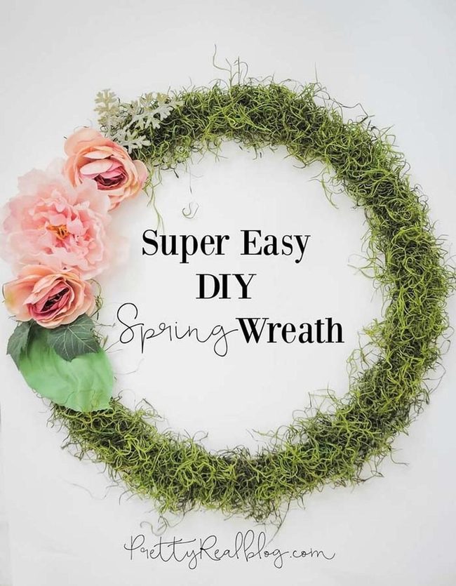 Moss And Peony Wreath