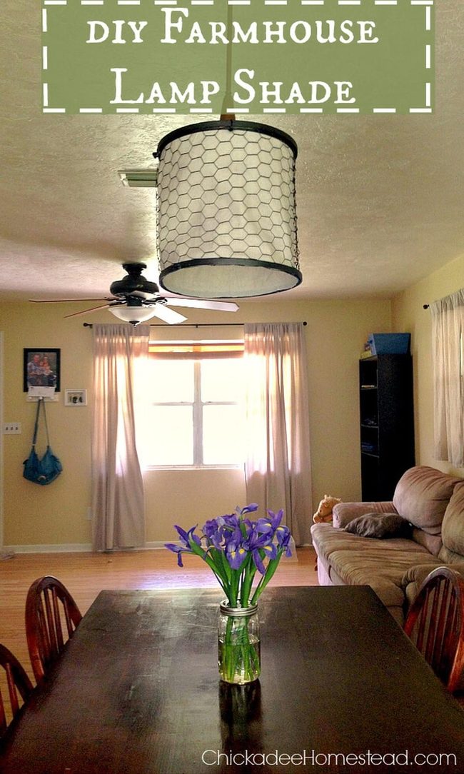 Chicken Wire Pendant Light