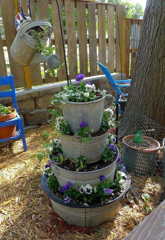 Purple Blossom Fountain Tower