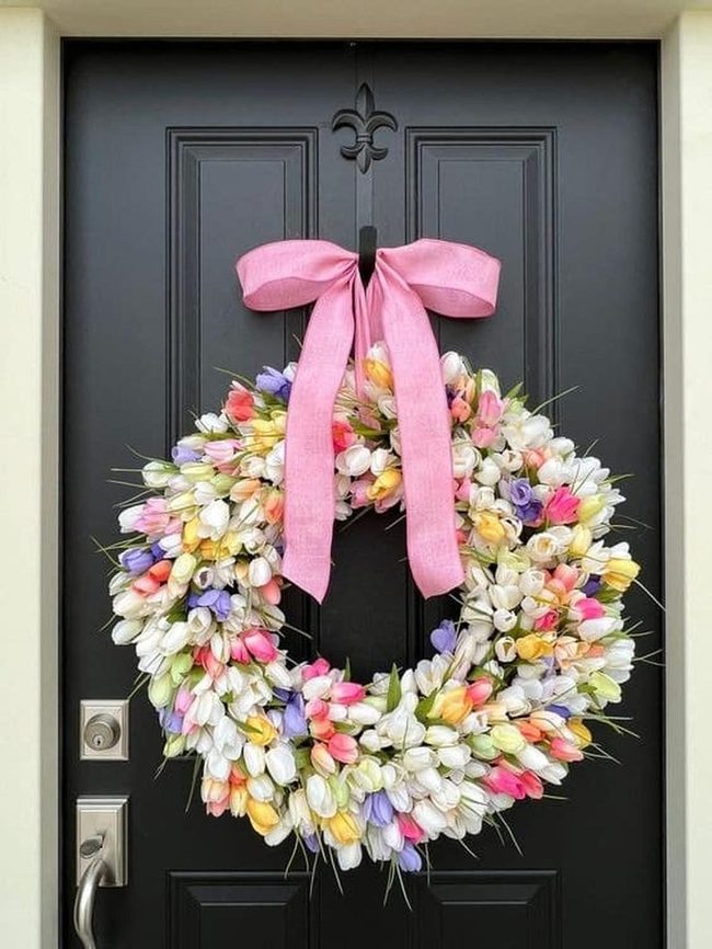 Pastel Blooms Spring Entrance