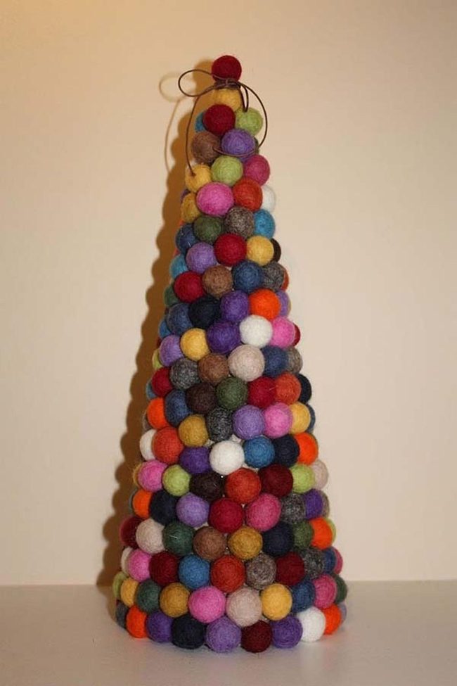 Colorful Felt Ball Tree