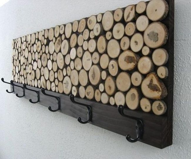 Natural Wood Slice Hooks