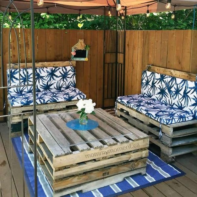 Weathered Wood Outdoor Seating
