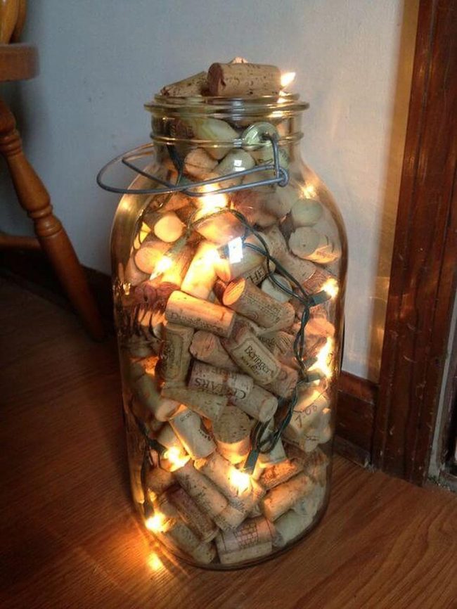 Wine Cork Jar Lights