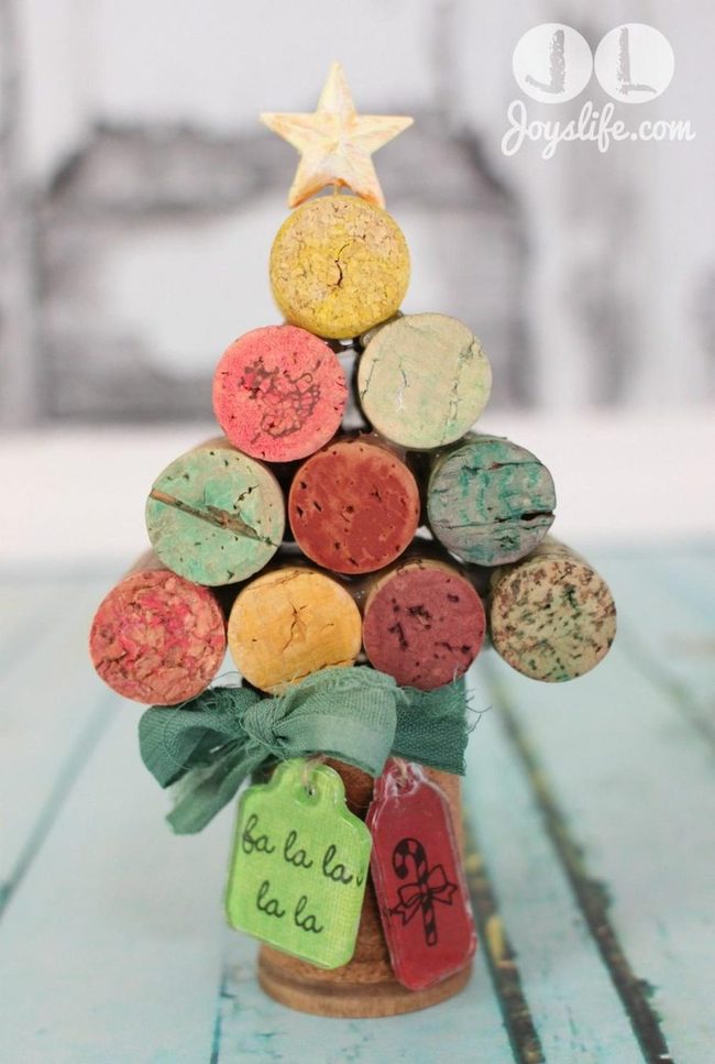Cork Triangle Tree Ornaments