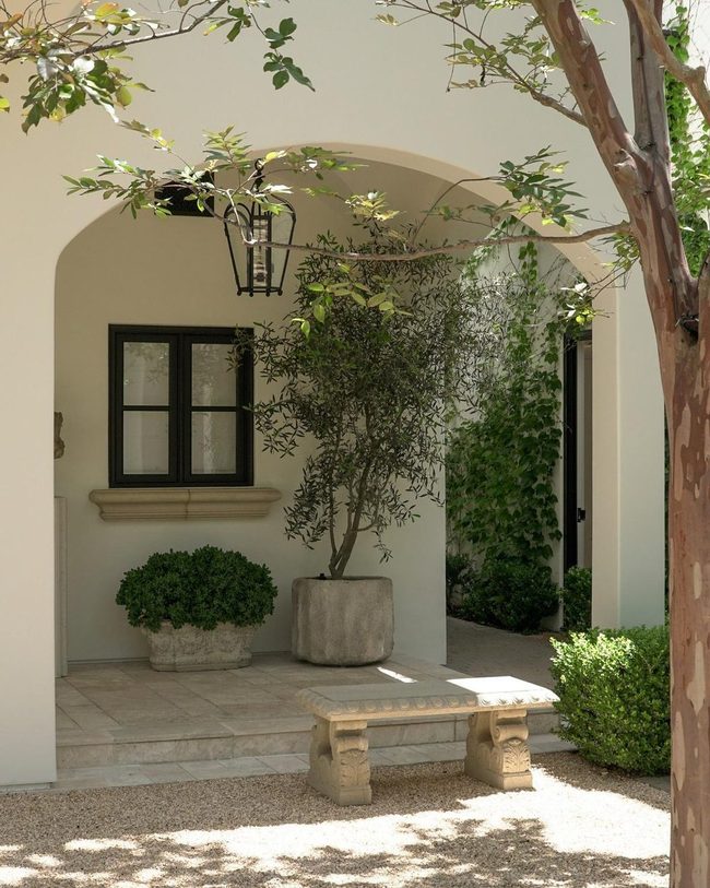 Sunlit Stone Veranda