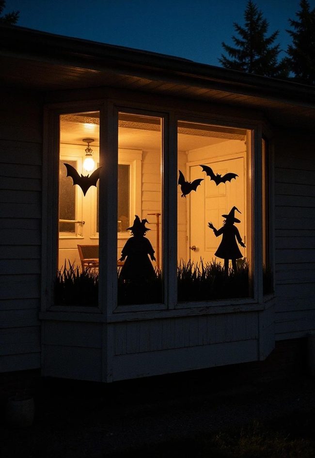 Shadow Silhouettes Dancing Through Glass