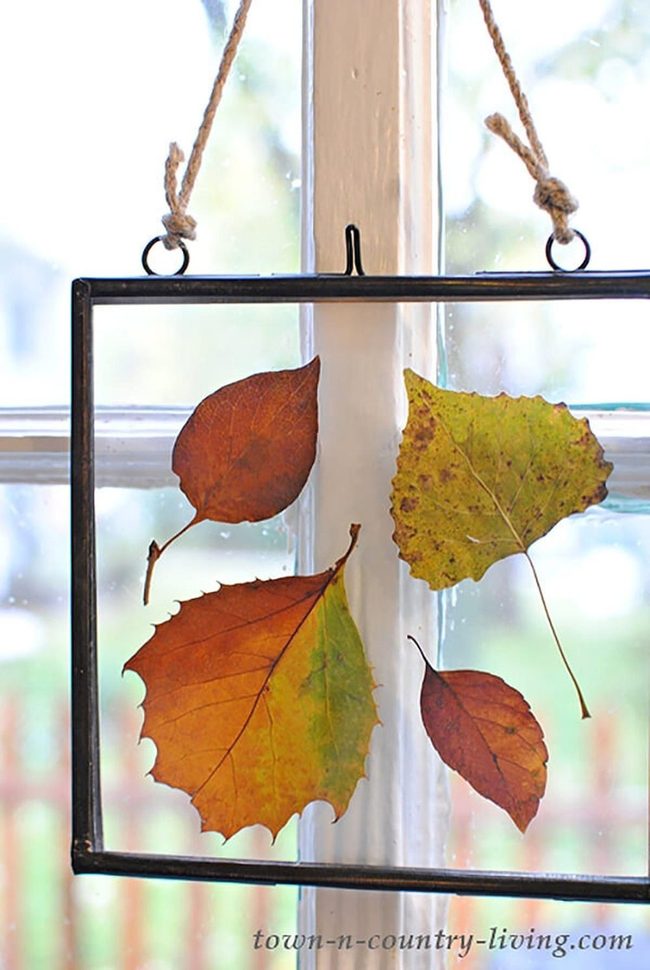Pressed Autumn Leaves Mobile