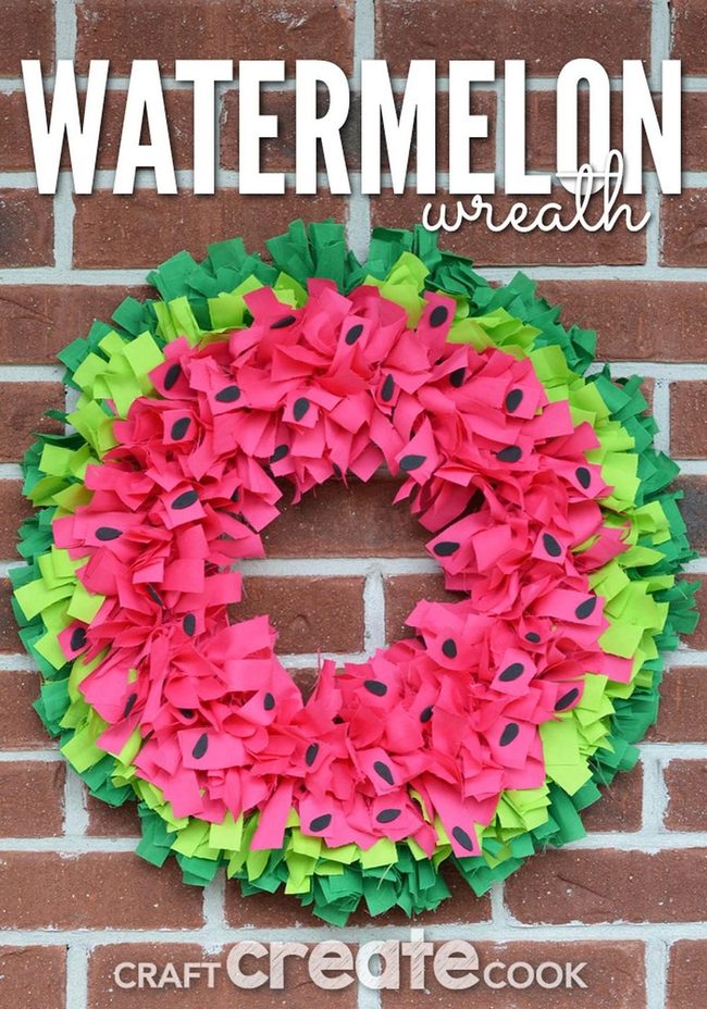 Pink Seed Watermelon Wreath