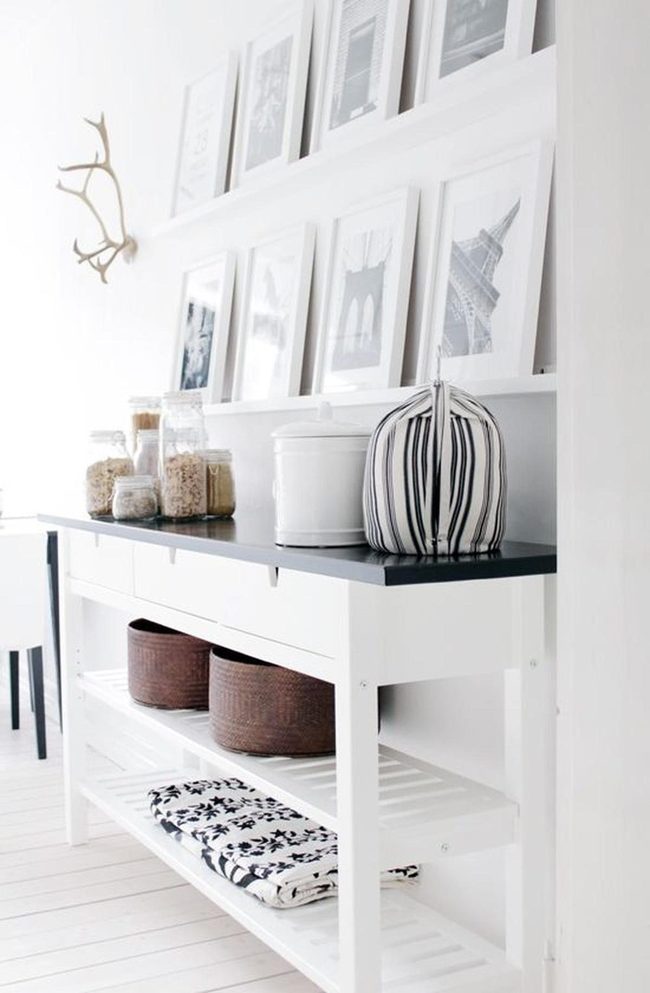 White Kitchen Shelf Memories