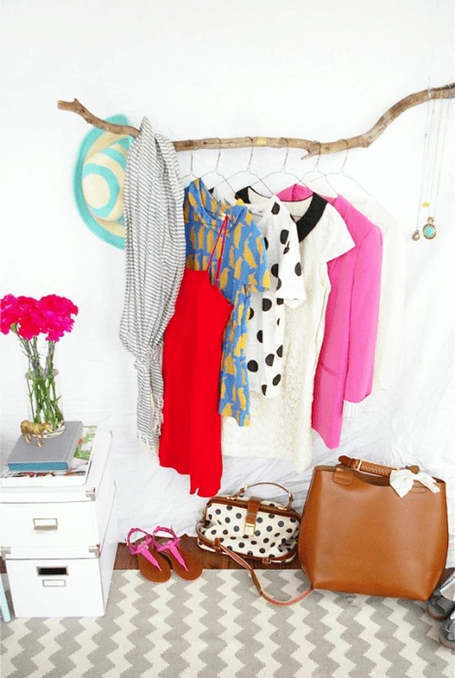 Wooden Branches Clothing Rack