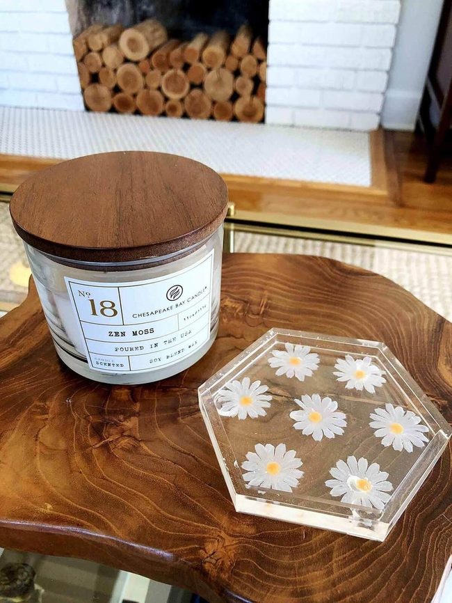 Transparent Resin, Visible Wood