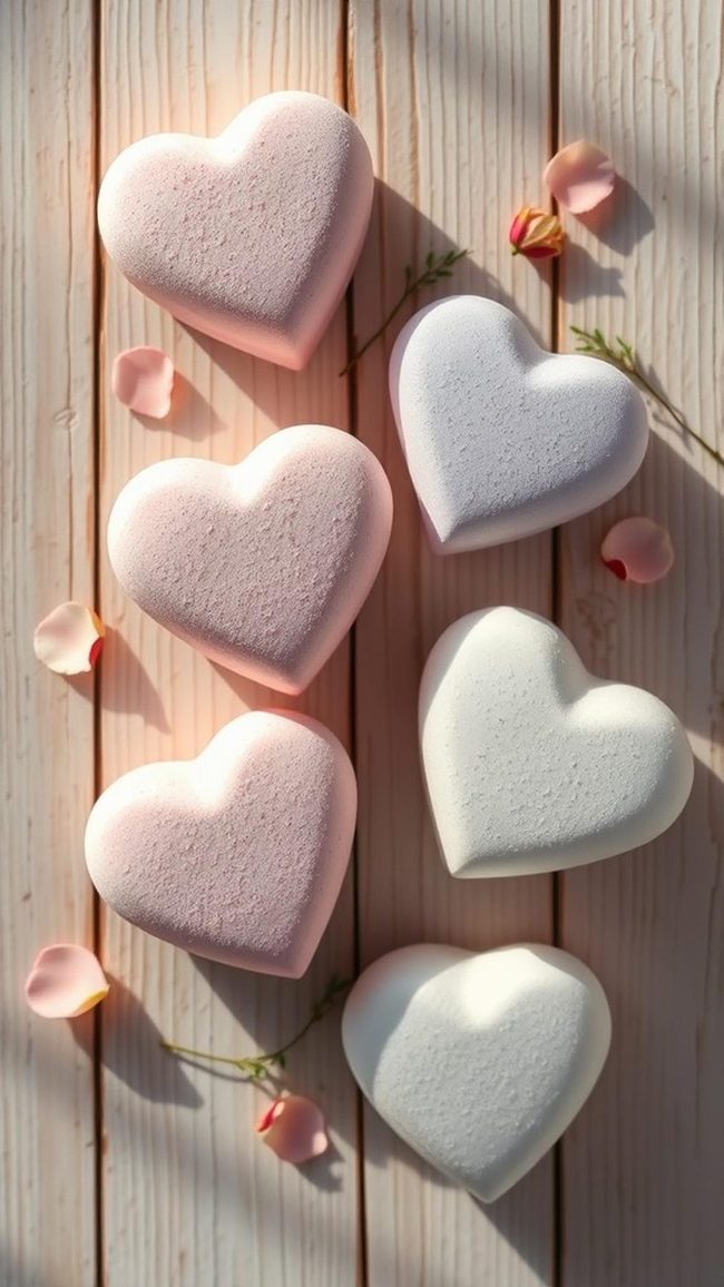 Pink Heart Bath Bombs