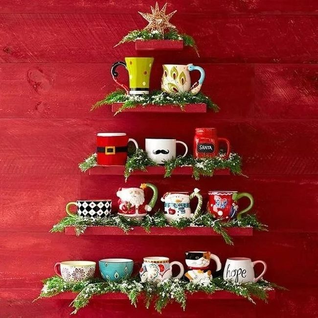 Festive Mug Rainbow Display