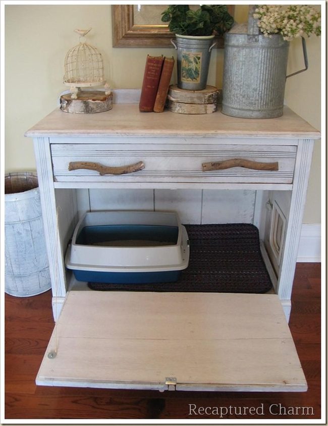 Weathered Wood Storage With Hidden Practicality