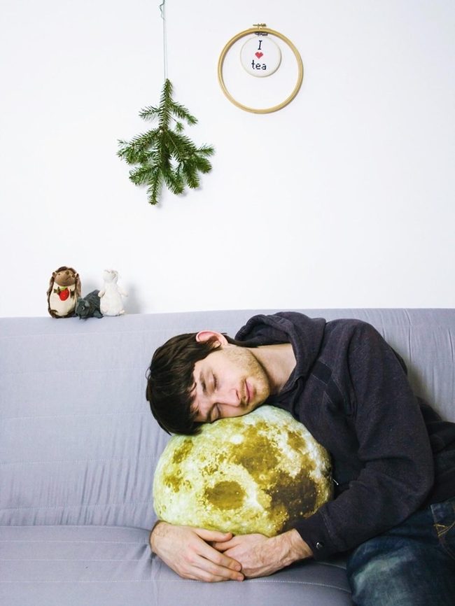 Gray Moon Pillow Sanctuary