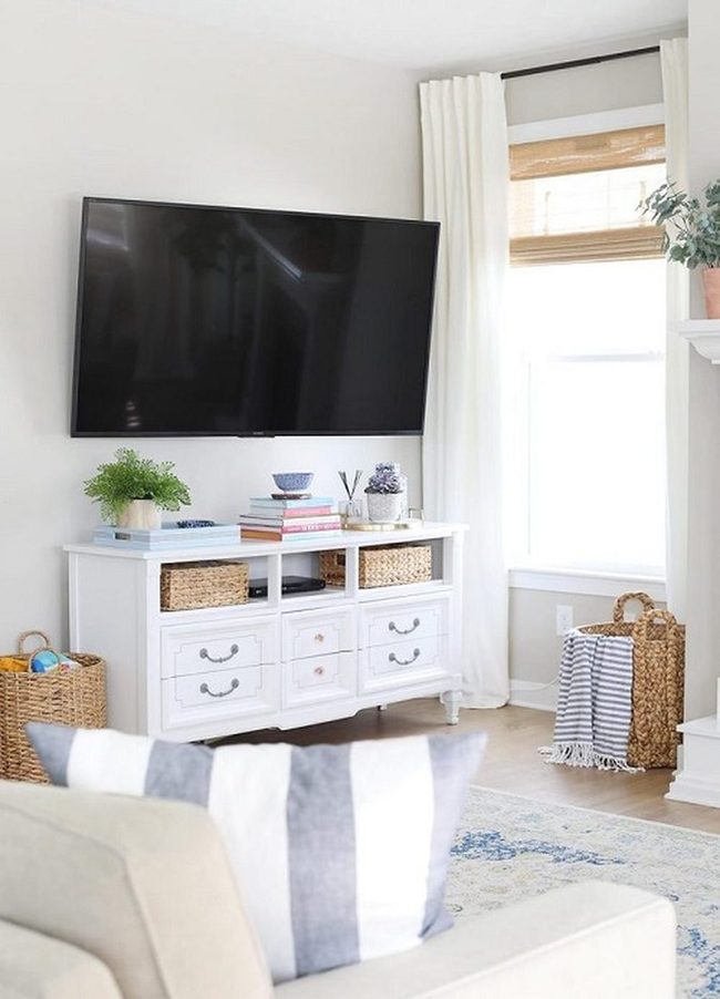 Reclaimed Wood Media Storage