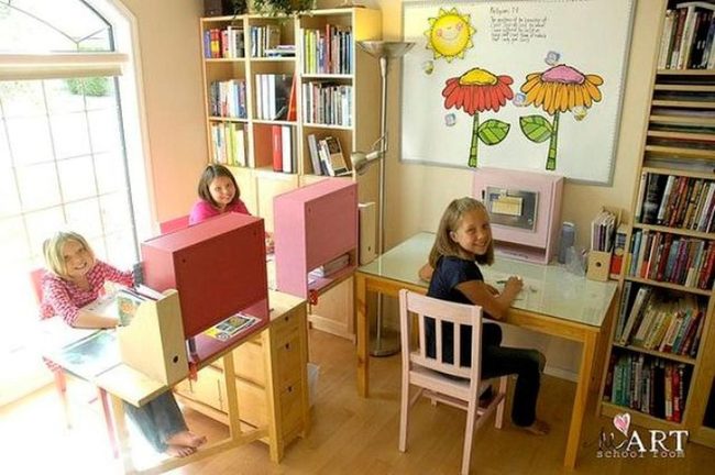 Sunny Floral Study Space