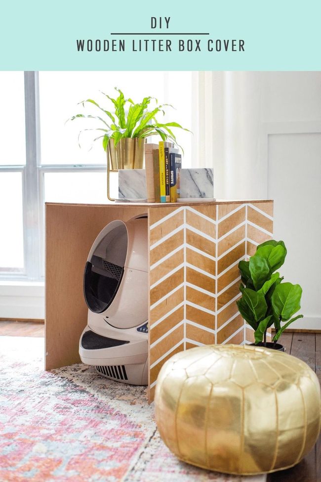 Chevron Litter Box Chic