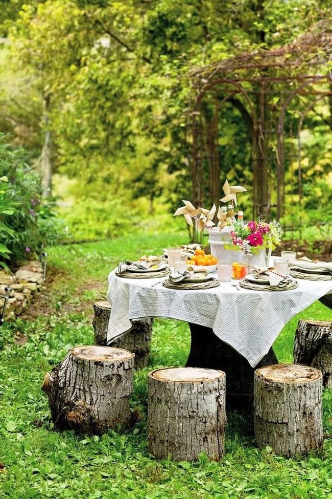 Wildflower Table In Nature