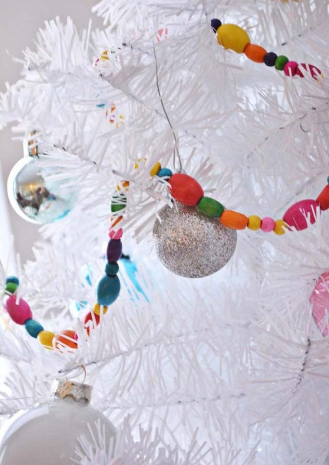 Painted Wooden Bead Garlands
