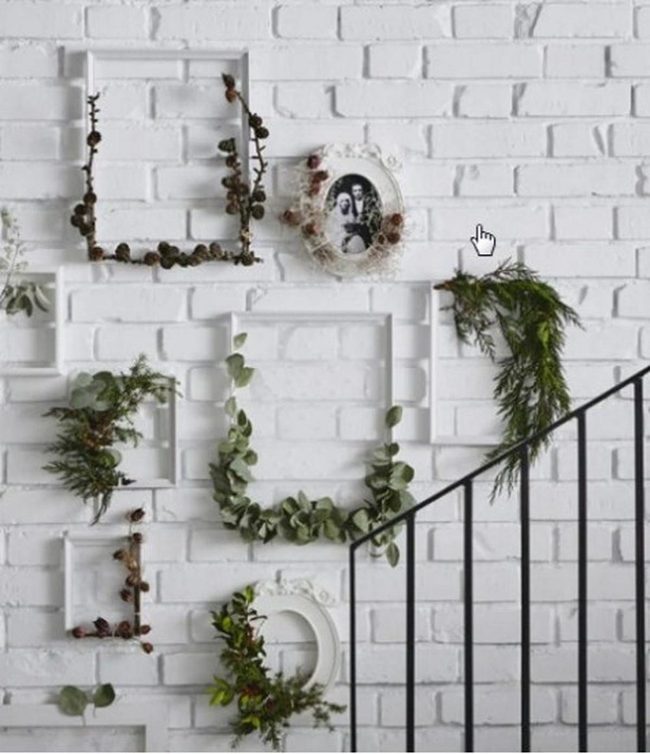 White Brick Gallery With Living Greenery