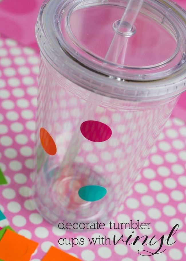 Colorful Polka Dot Tumblers