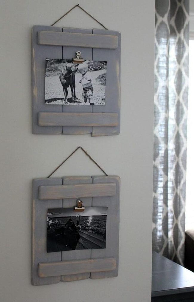 Wooden Clip Photo Frames