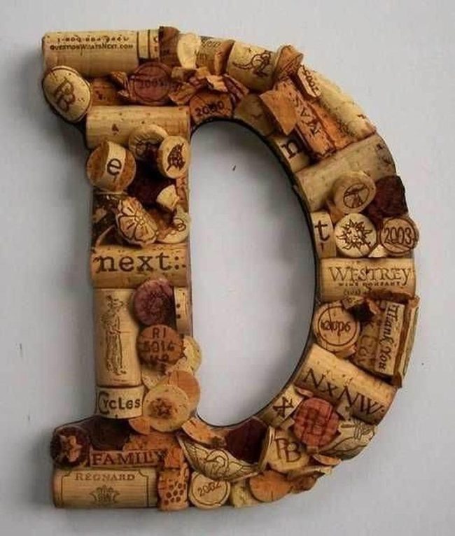 Cork Letter Wall Art