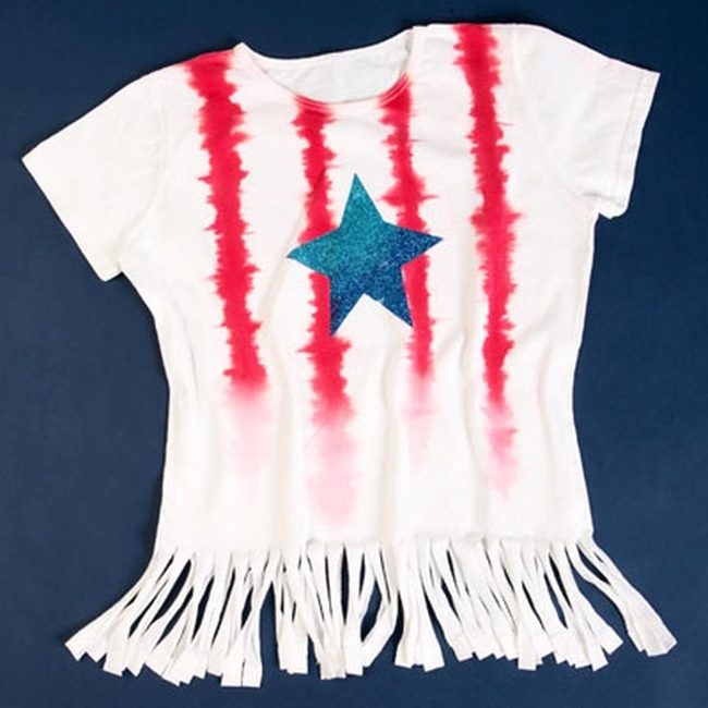 Red Striped Shirt Blue Star