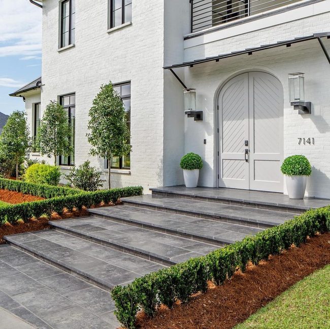 Black Tile Statement Porch